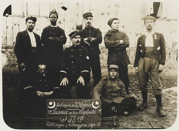 Captured French Algerian soldiers