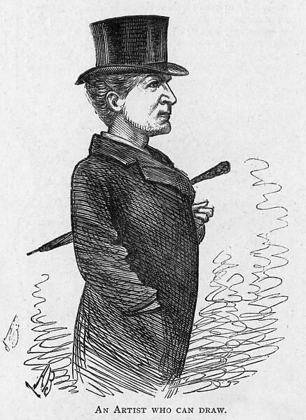 Caricature of the actor Henry Neville