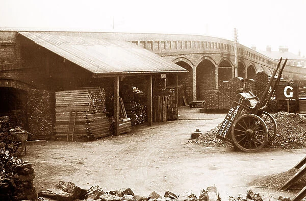 Catherine Street coal yard, Leicester, in 1903