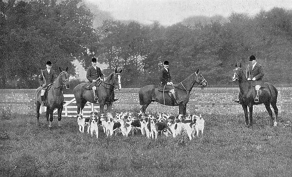Cecil Aldin with his first pack of hounds