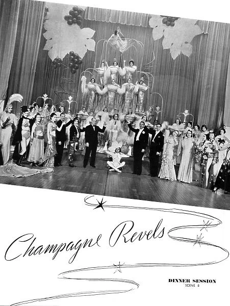 The Champagne Revels scene in Plaisirs de Paris, London Casi