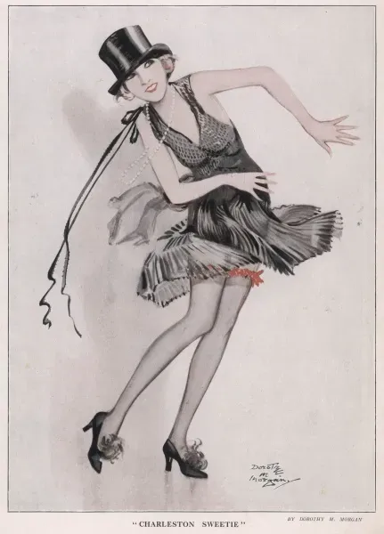 Charleston Sweetie Print: 1920s Dance Art Prints, Posters