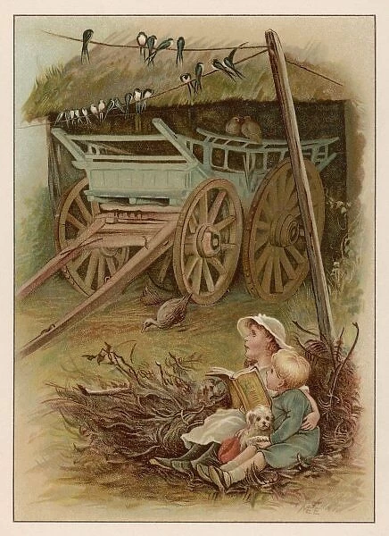 Children & Swallows 1891
