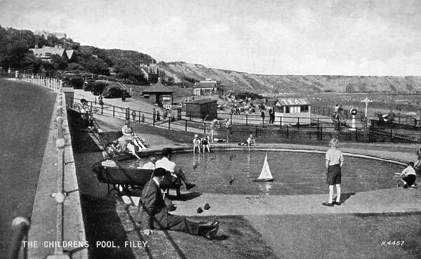 Childrens boating pool, Filey, North Yorkshire