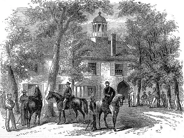 The Civil War in America. Fairfax Courthouse, the headquarte