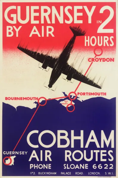 Cobham Air Routes Poster