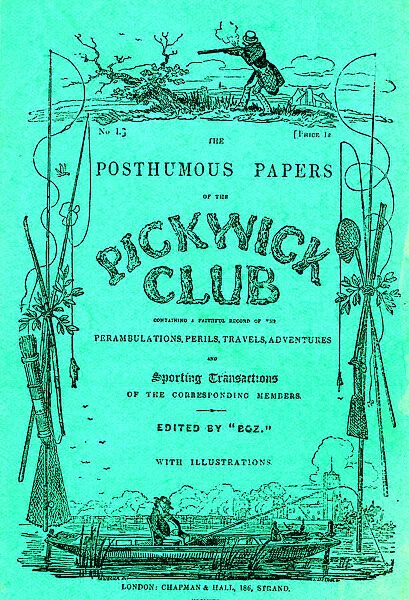 Cover design, The Pickwick Papers by Charles Dickens