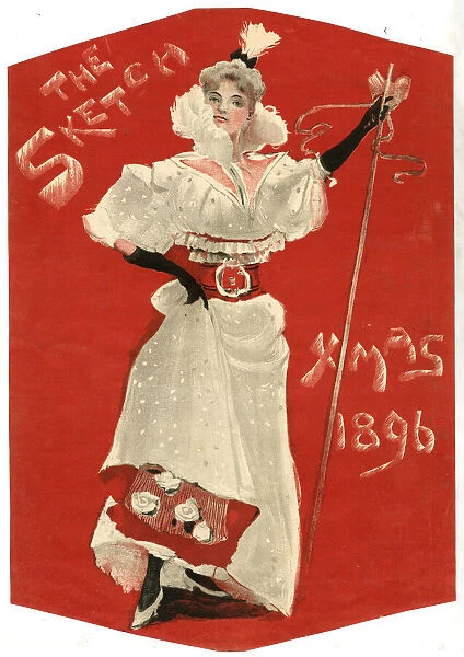 Cover design, The Sketch magazine, Christmas 1896