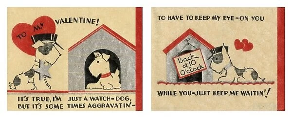 Cute doggy Valentine card