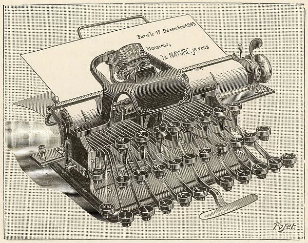 Dactyle Typewriter  /  1896
