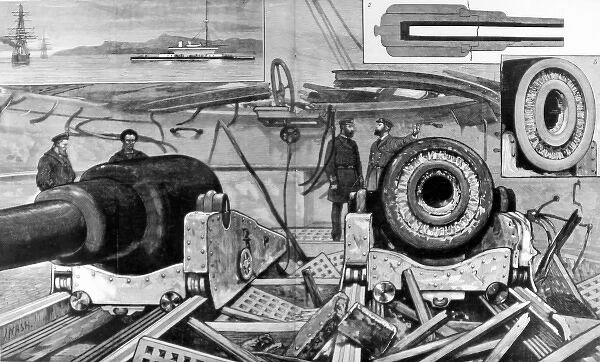 The damaged gun of H. M.s Thunderer, condition of the turret