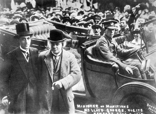 David Lloyd George visiting Newport during WW1