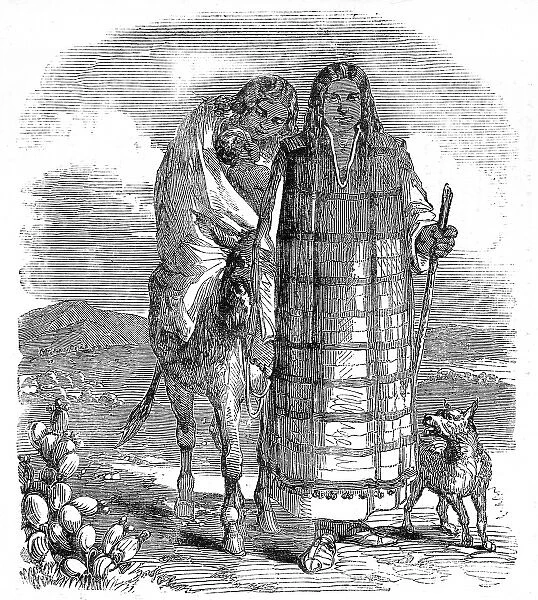 Diegeno Indians travelling across the West of the USA, c. 185