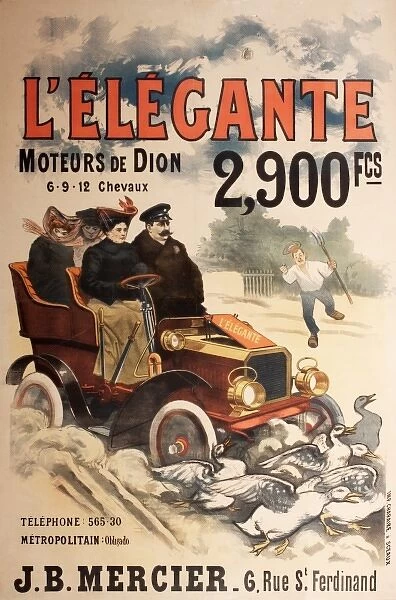 De Dion Car Poster