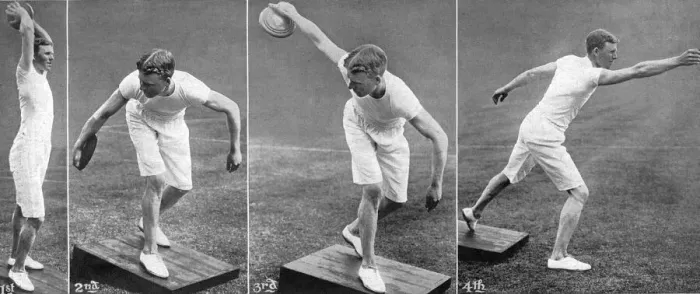 Framed Print : Discus Throwing - Olympics, London 1908 Classic Games Print Framed Print : Discus Throwing - Olympics, London 1908 Classic Games Print