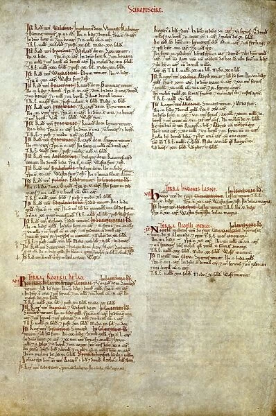The Domesday Book, Shropshire