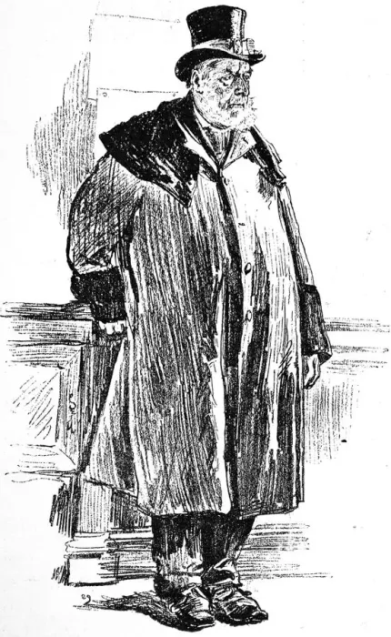 Framed Print : Door-Keeper at Lloyds of London Print, 1890 Framed Print : Door-Keeper at Lloyds of London Print, 1890