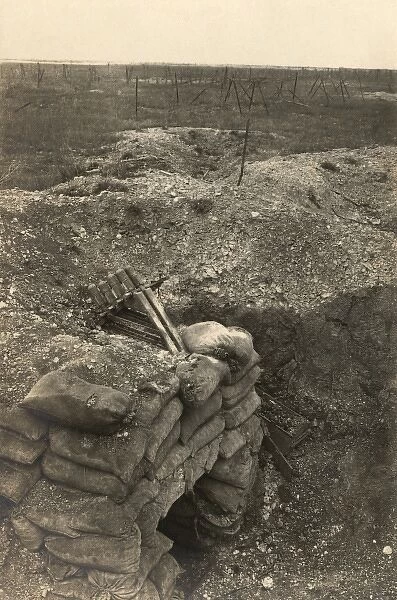 Dugout on the Russian Front, WW1