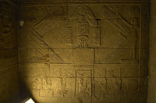 Egyptian Art. Dendera. Hathor Temple. Cult to the goddess Ha