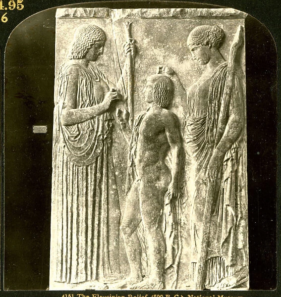 Eleusinian relief, National Museum, Athens