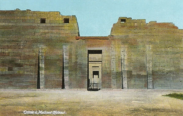 Entrance to the Temple Complex of Medinet Habu, Luxor, Egypt