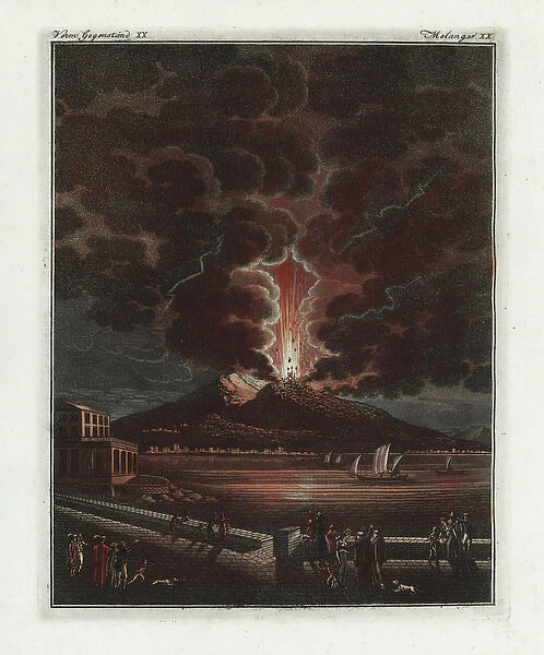The eruption of Mt Vesuvius in 1794