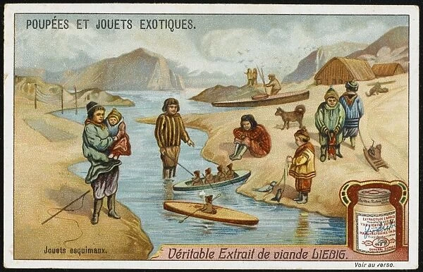 Eskimo Children & Boats