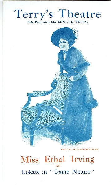 Ethel Irving as Lolette in Dame Nature by Frederick Fenn