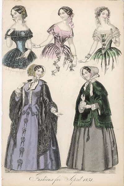 Fashions for April 1851