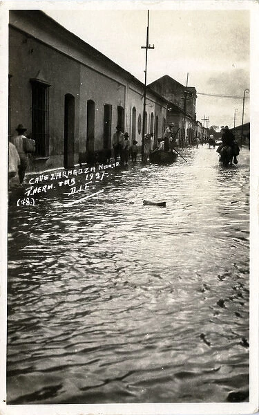 Flood, North Zaragoza, Spain