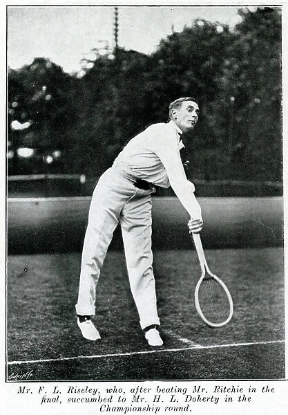 Frank Riseley. Frank Lorymer Riseley (1877 - 1959), British tennis player. Date: 1904