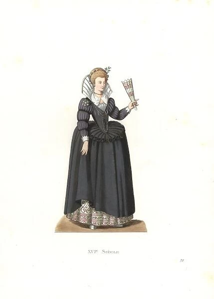 French woman from the reign of King Henry III, 16th century