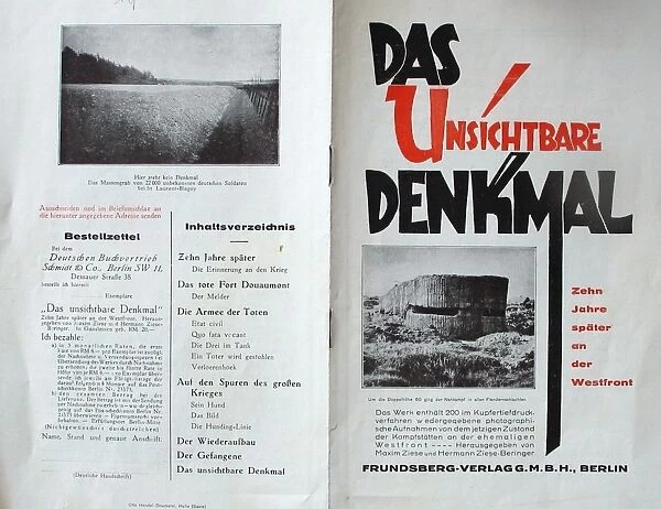 German Booklet - 10 years later on the Western Front
