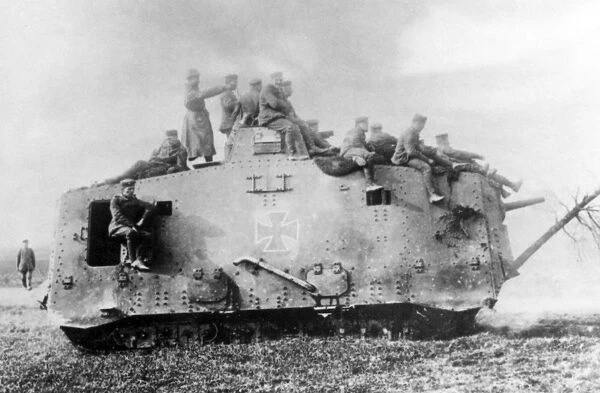 German tank on Western Front, WW1