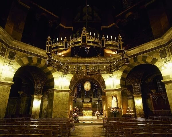 Germany. Aachen Cathedral. Palatine Chapel. Interior