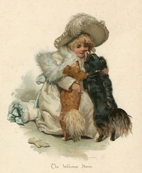 Girl  /  Dogs Welcome C1890