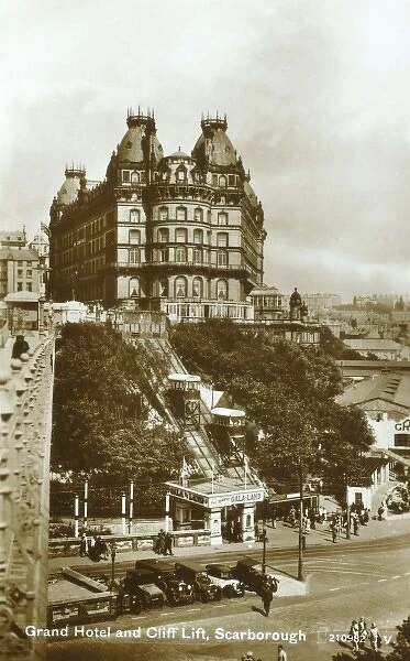 Grand Hotel and chair lift, Scarborough