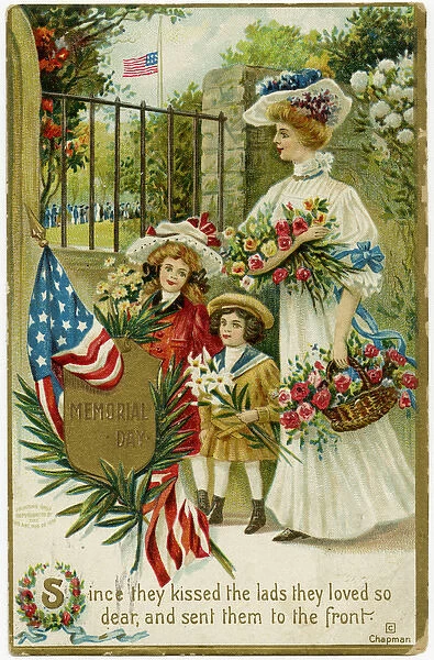 Greetings card to celebrate Memorial Day, USA