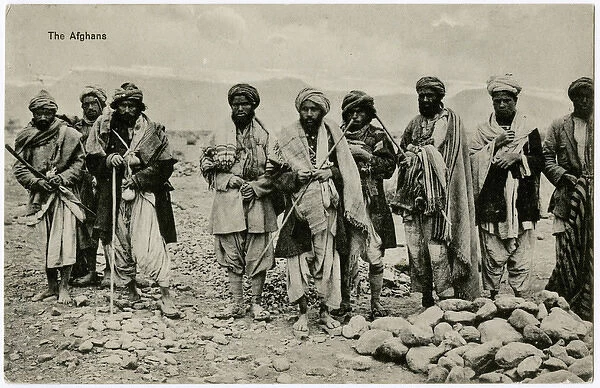 Group of Afghans - Khyber Pass, Afghanstan