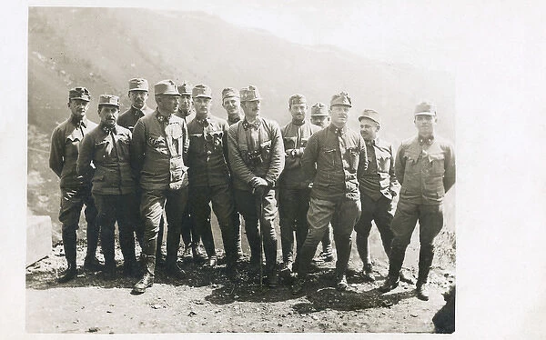 Group photo, Austro-Hungarian army officers, WW1
