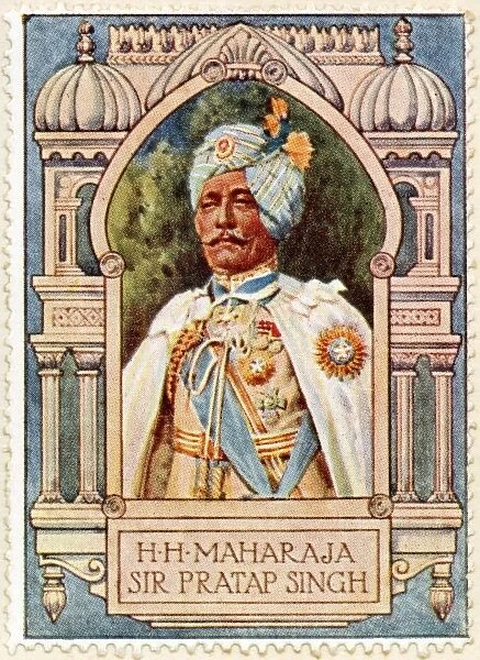 H. H. Maharaja Sir Pratap Singh  /  Stamp