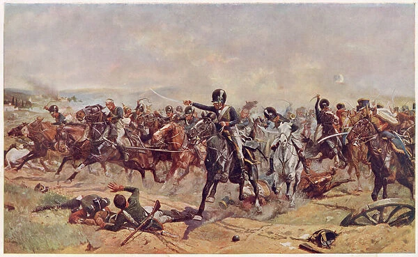 In a hard-fought battle between Massena and Wellington, a charge by Norman Ramsay