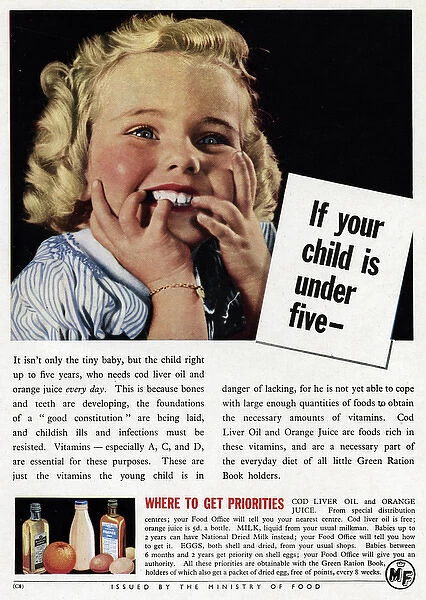 Healthcare for children under five years 1947