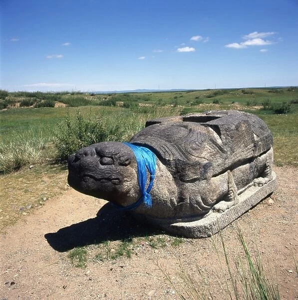 Holy stone turtle, Karakorum, Mongolia available as Framed Prints, Photos, Wall Art and Photo Gifts