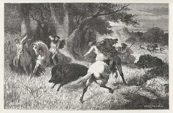Hunting boar during the Bronze Age