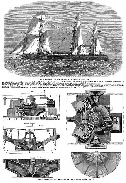 Hydraulic Propellors of HMS Waterwitch, November 1866