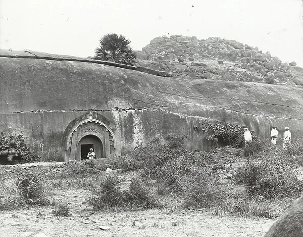 India - Barabar Caves, outside and entrance ( BC), Gaya