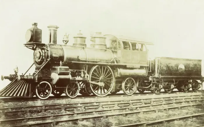 Framed Print : Locomotive no 5000 Lovett Eames 4-2-2 Print