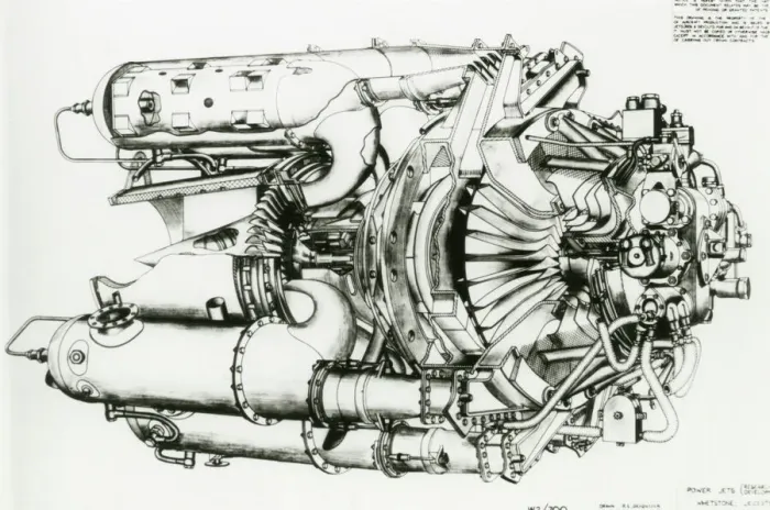 Framed Print : Power Jets W2 / 700 Print, 1940s Framed Print : Power Jets W2 / 700 Print, 1940s