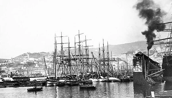 Italy Genoa Harbour pre-1900